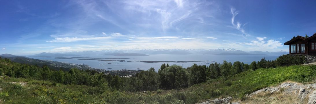 Blick auf Molde in Norwegen