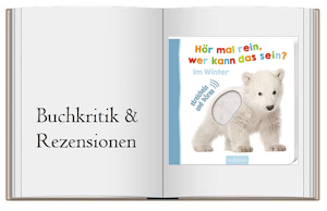 Hör mal rein, wer kann das sein? Im Winter Buchcover zur Buchkritik