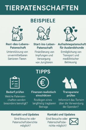Infografik zu Tierpatenschaften